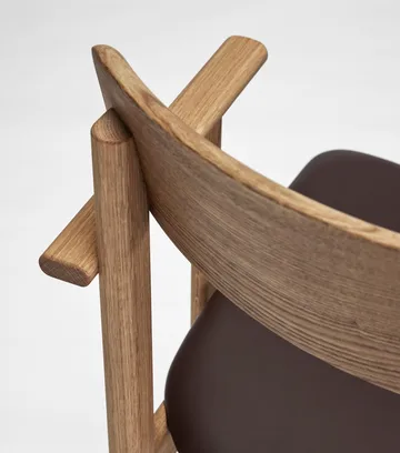 Pal cadeira com braços - Carvalho natural óleo-Elmosoft 93129 - Stolab