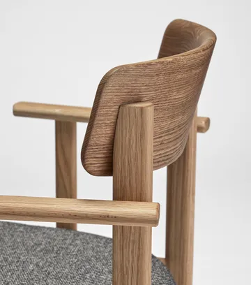 Pal cadeira com braços - Carvalho natural óleo-Tornado V3576 - Stolab