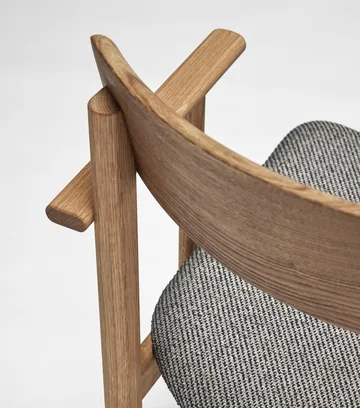 Pal cadeira com braços - Carvalho natural óleo-Tornado V3576 - Stolab