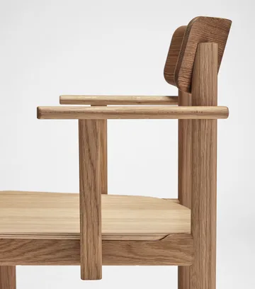 Pal cadeira com braços - Carvalho natural óleo - Stolab