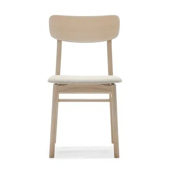Prima Vista cadeira carvalho claro laqueado matte - Tecido Atto Driftwood V3576/01 grey - Stolab