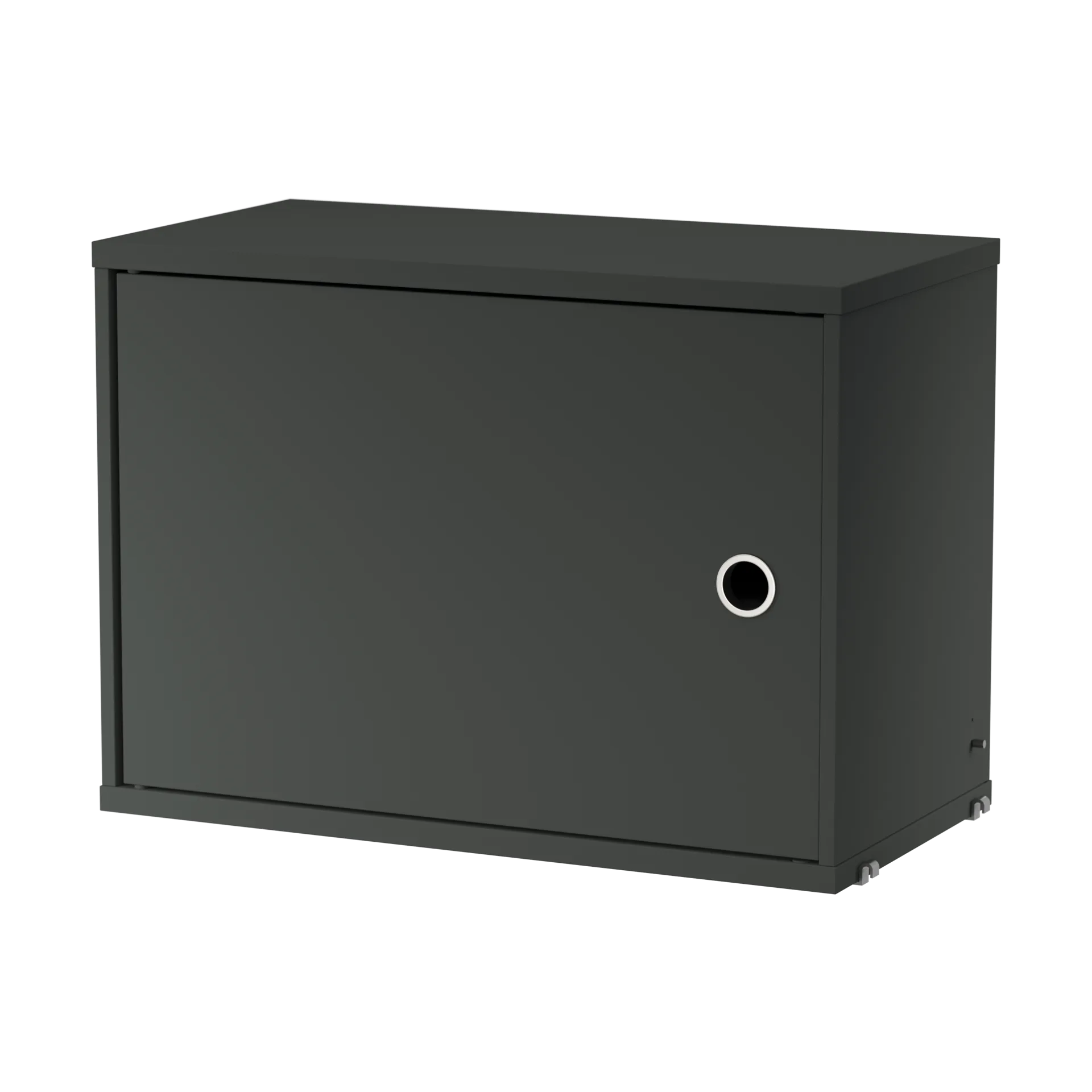 Armário com porta e prateleira String, Cinza escuro String