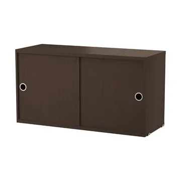 Armário com portas de correr String - Carvalho escuro, 78x30 cm - String