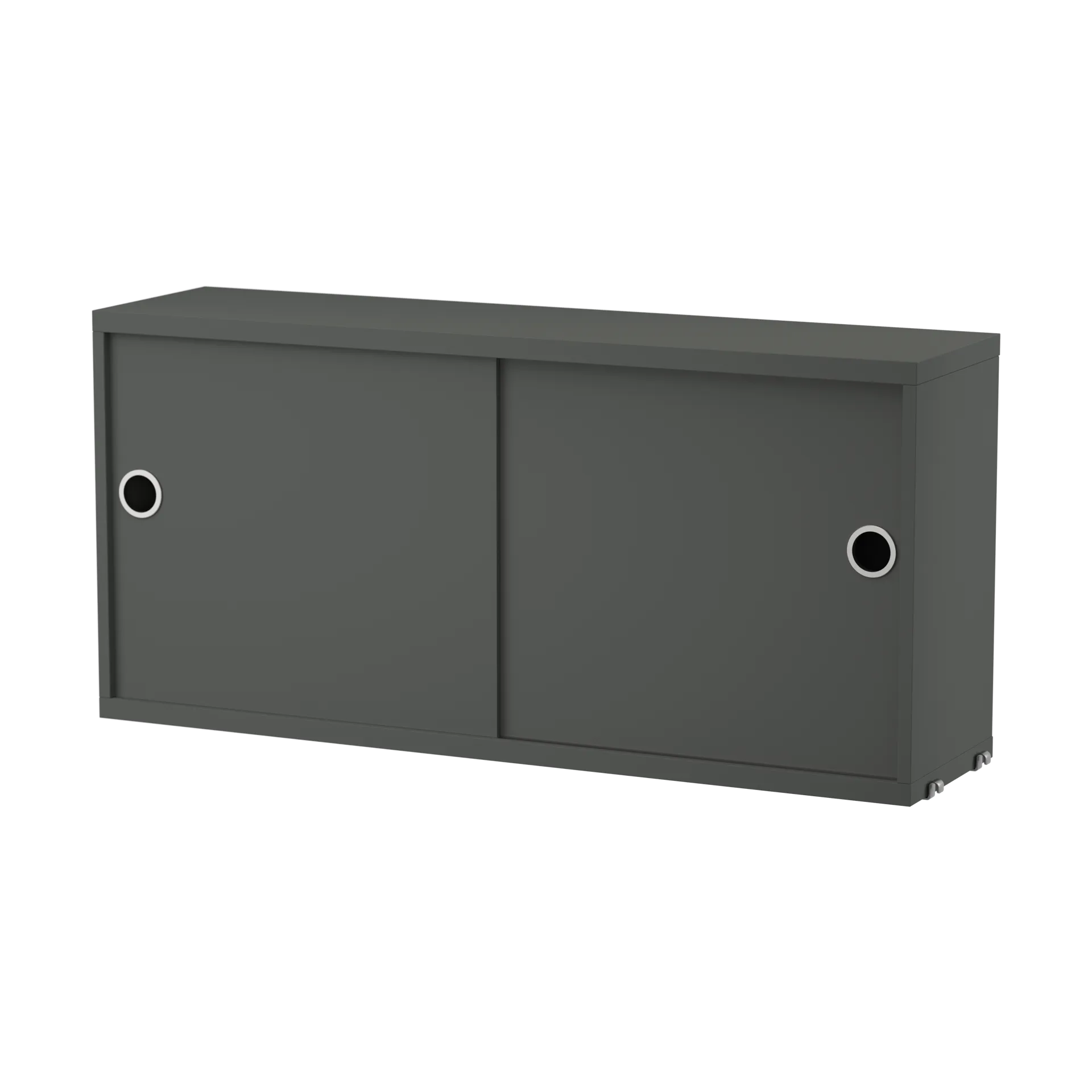 Armário com portas de correr String, Cinza escuro, 78x20 cm String