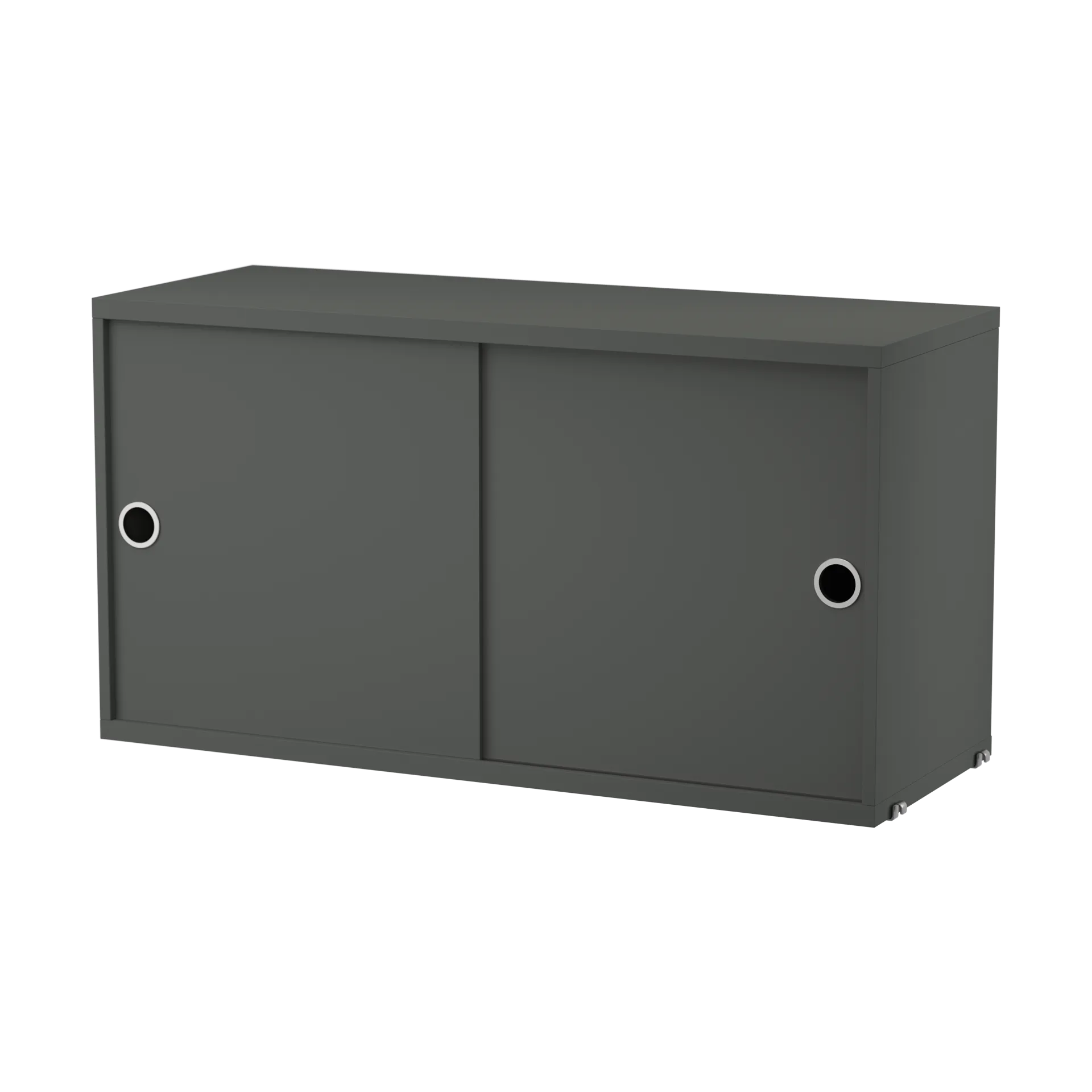 Armário com portas de correr String, Cinza escuro, 78x30 cm String