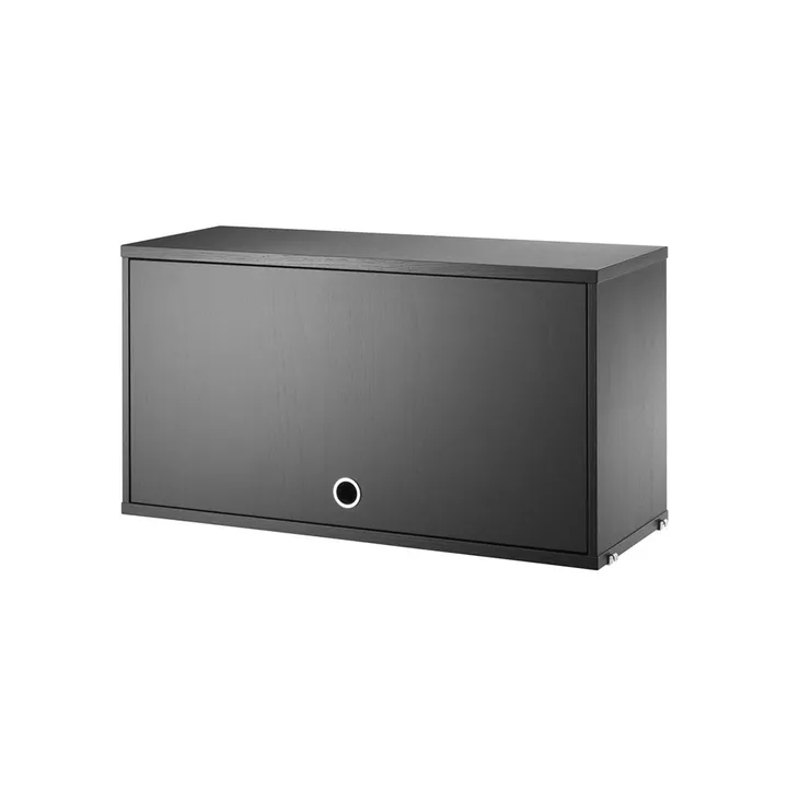 Armário superior String - Freixo tingido de preto, 78x30 cm - String