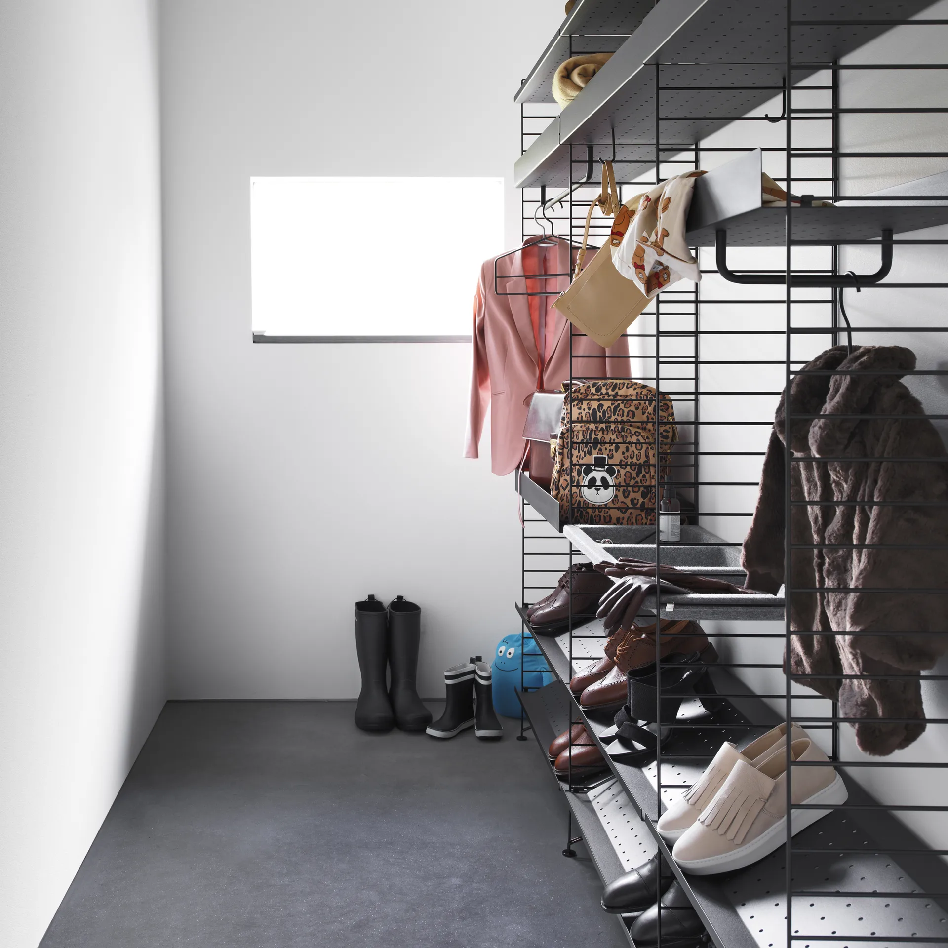 Cabide String 4 unidades, Preto String