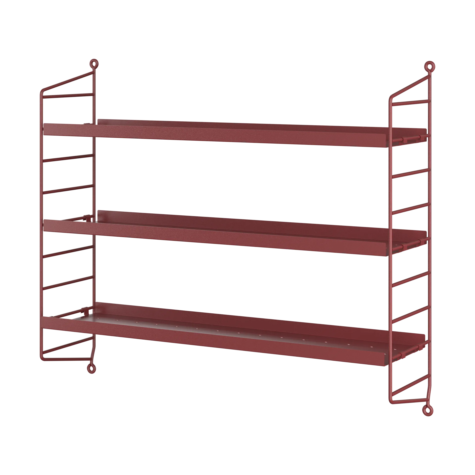 Estante de prateleiras metal String Pocket, Oxtorg vermelho String