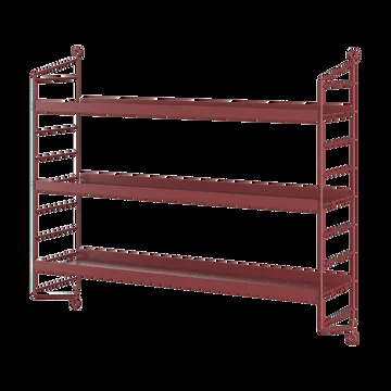 Estante de prateleiras metal String Pocket - Oxtorg vermelho - String