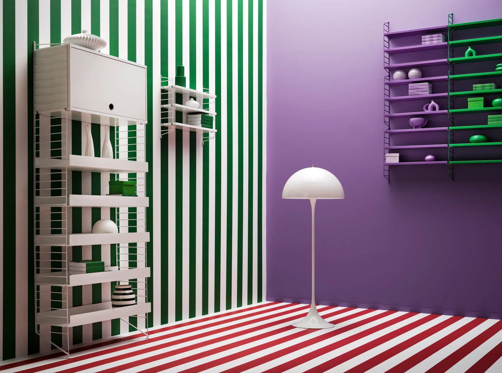 Gabinete String 58 cm, Branco, 58x30 cm String