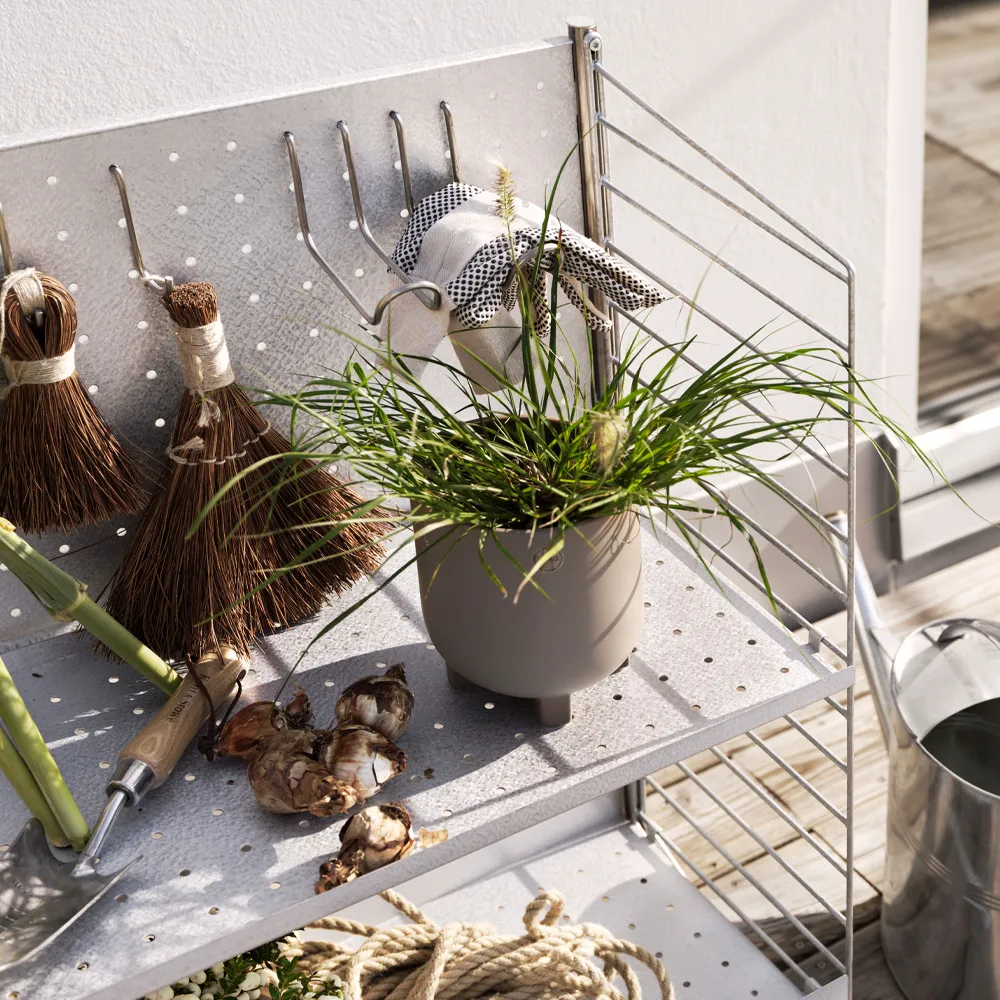 Gancho independente String Exterior, aço inoxidável, duplo, 2 unidades String