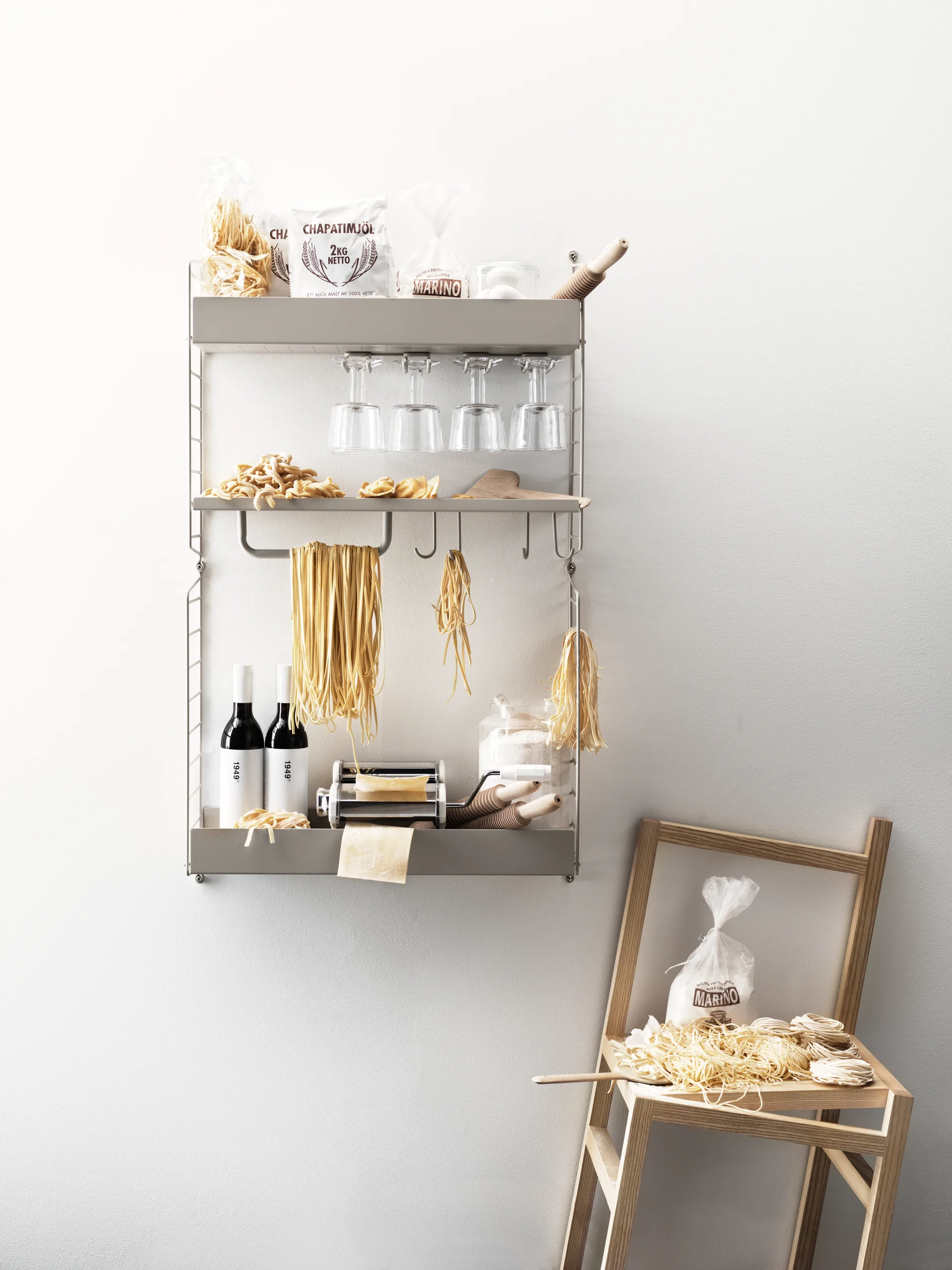 Gancho J String 5 unidades, Aço inoxidável String