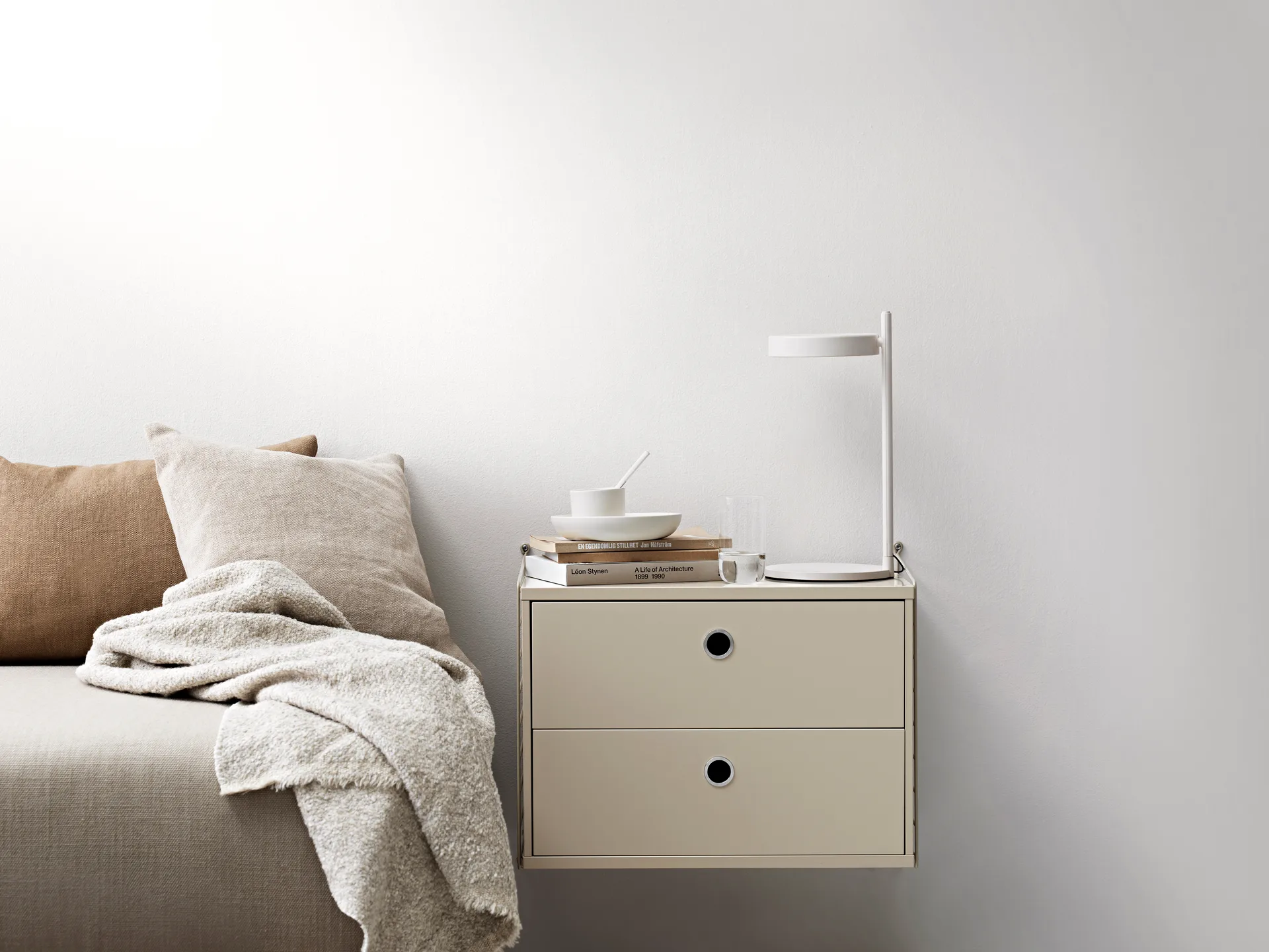 Gavetas String, carvalho, 58x30 cm String