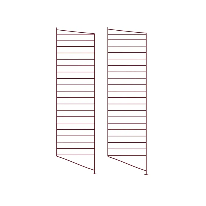 Painel de chão String - Vermelho-escuro, 115x30 cm, pack de 2 - String
