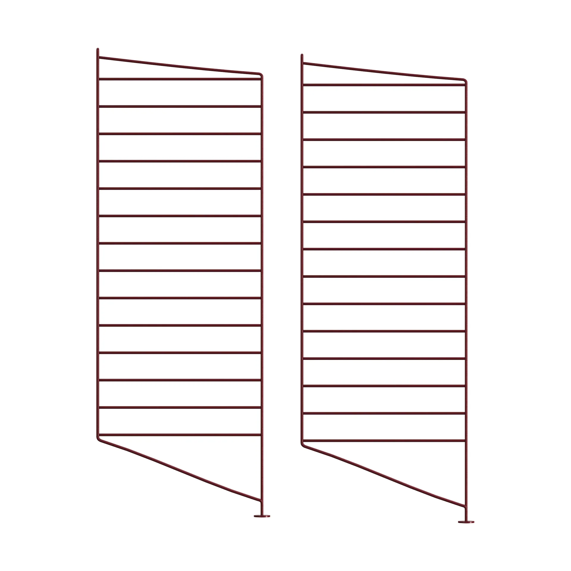 Painel de chão String, Vermelho-escuro, 85x30 cm, pack de 2 String