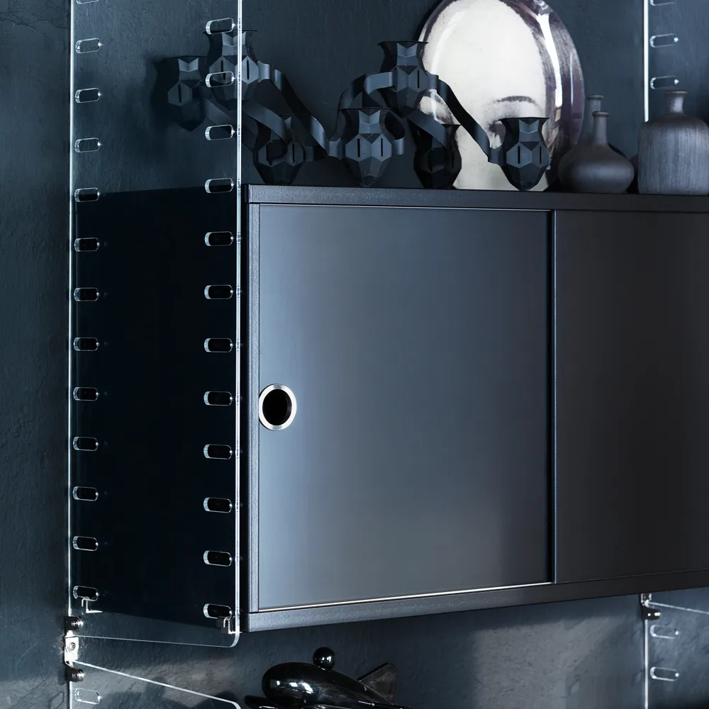 Painel de parede acrílico String, transparente, 50x20 cm, 2 unidades String