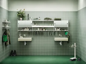 Painel de parede String - Branco, 75x20 cm, conjunto de 1 - String