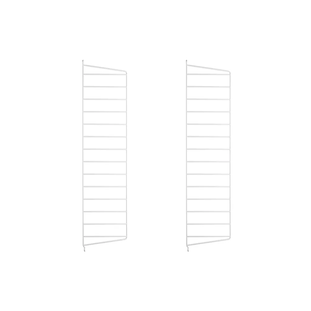 Painel de parede String, Branco, 75x20 cm, conjunto de 2 String