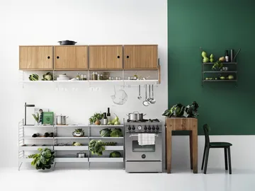 Painel de parede String - Branco, 75x30 cm, conjunto de 2 - String