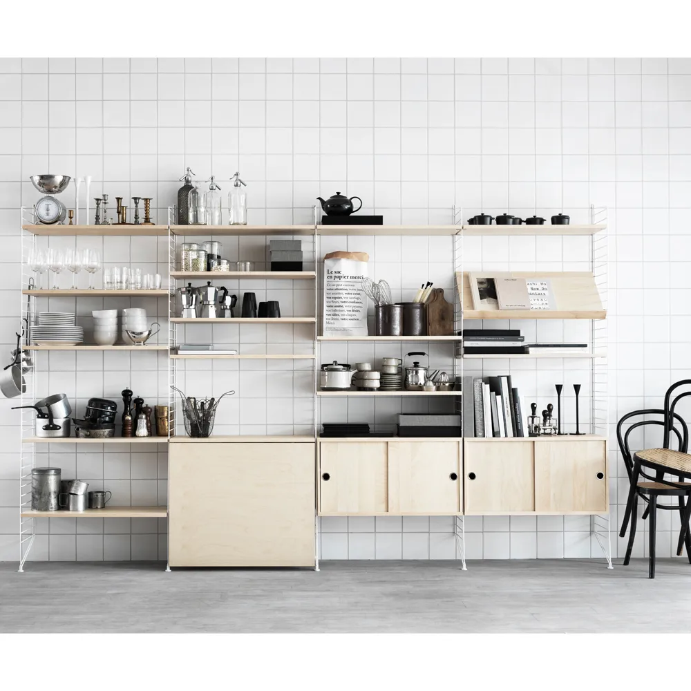 Painel de parede String, Castanho, 50x30 cm, conjunto de 2 String