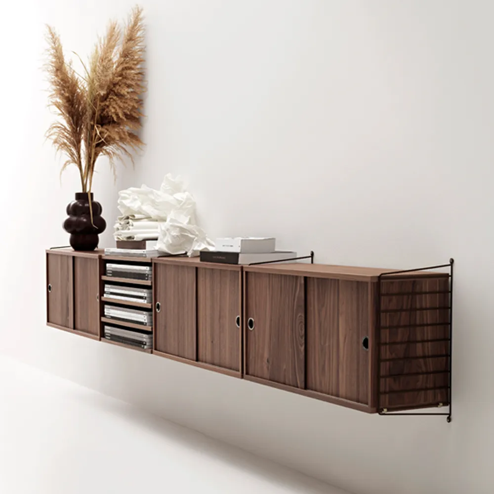 Painel de parede String, Castanho, 75x30 cm, conjunto de 2 String