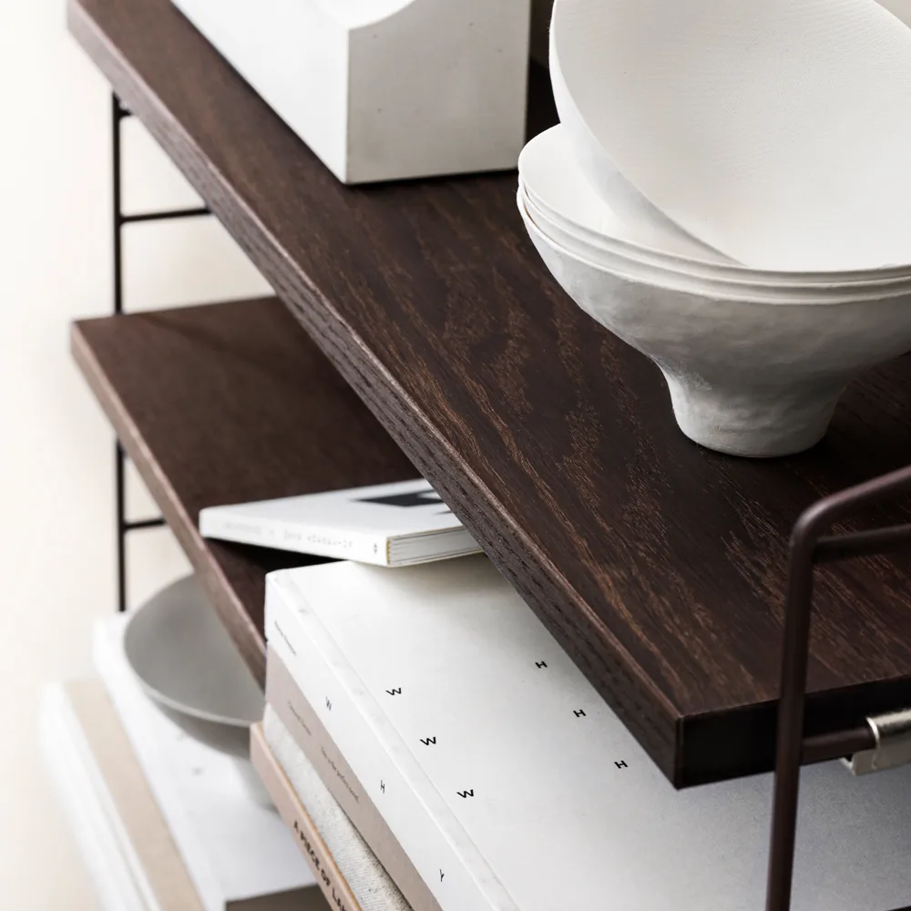 Painel de parede String, Castanho, 75x30 cm, conjunto de 2 String