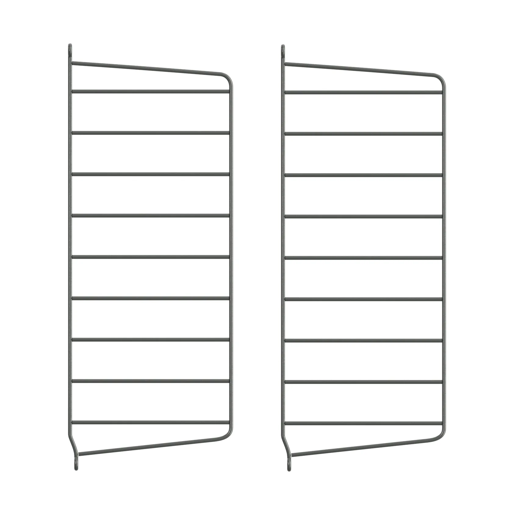 Painel de parede String, Cinza escuro, 50x20 cm, conjunto de 2 String