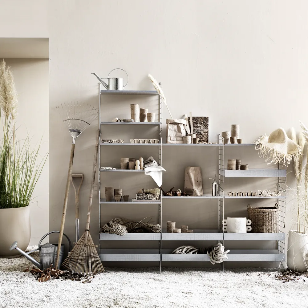 Painel de parede String Exterior, galvanizado, 50x30 cm, 2 unidades String