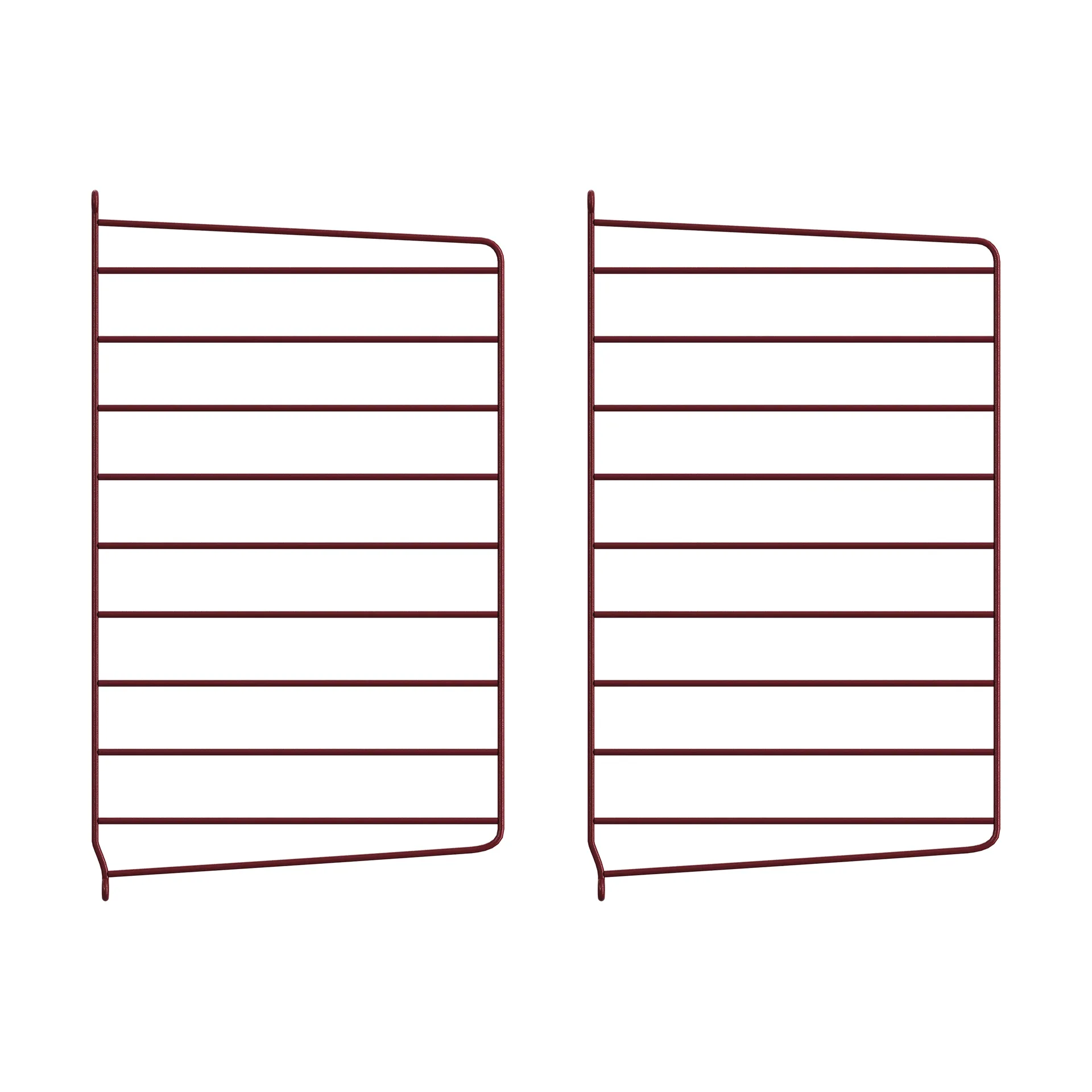 Painel de parede String, Vermelho escuro, 50x30 cm, conjunto de 2 peças String