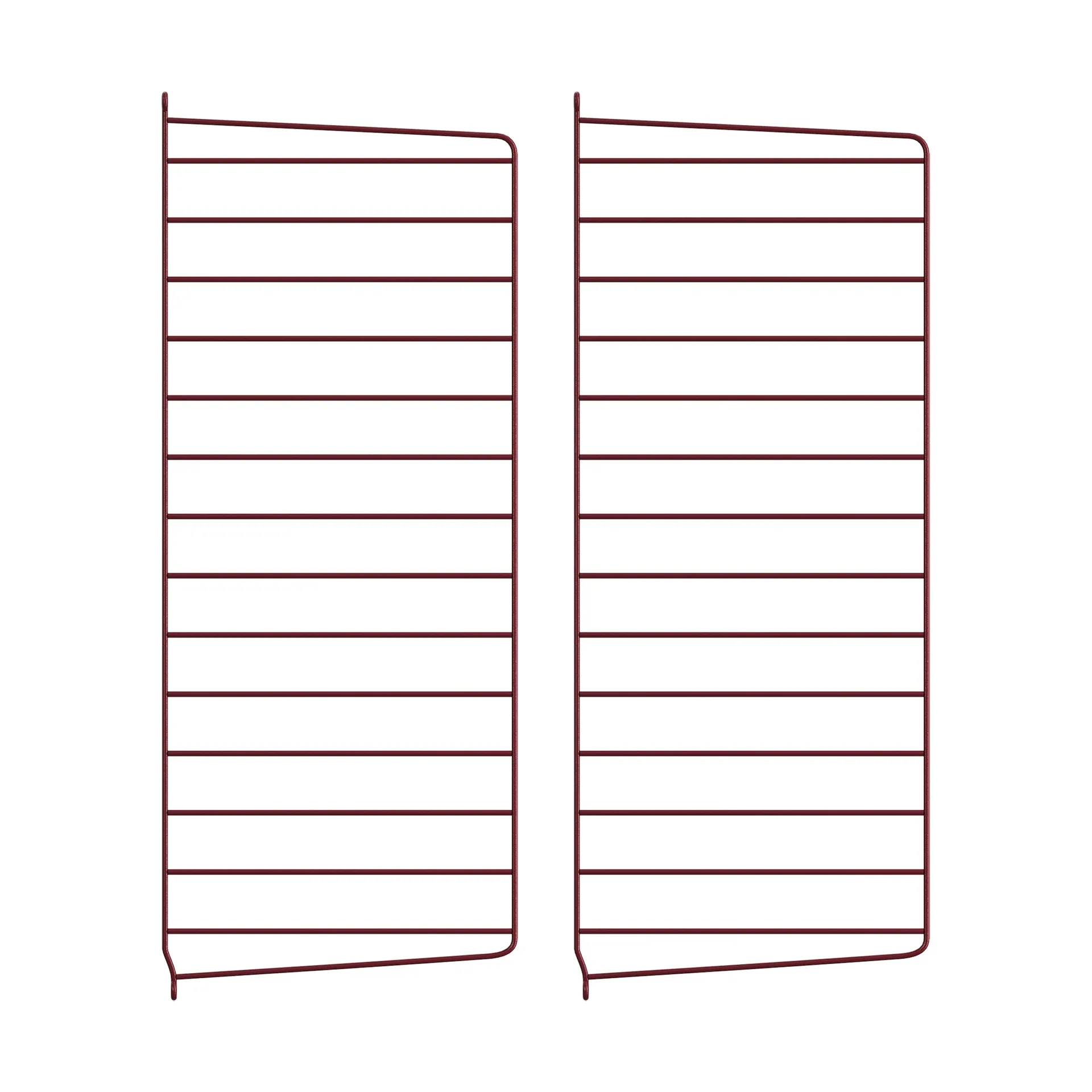 Painel de parede String, Vermelho-escuro, 75x30 cm, pack de 2 String