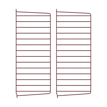 Painel de parede String - Vermelho-escuro, 75x30 cm, pack de 2 - String