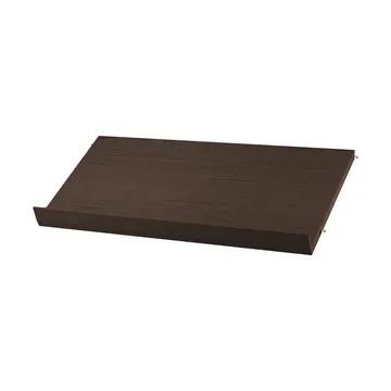 Prateleira de madeira para revistas String - Carvalho escuro, 78x30 cm - String