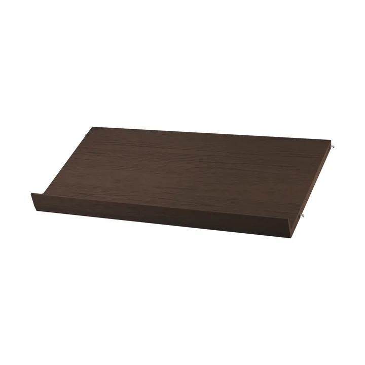 Prateleira de madeira para revistas String - Carvalho escuro, 78x30 cm - String