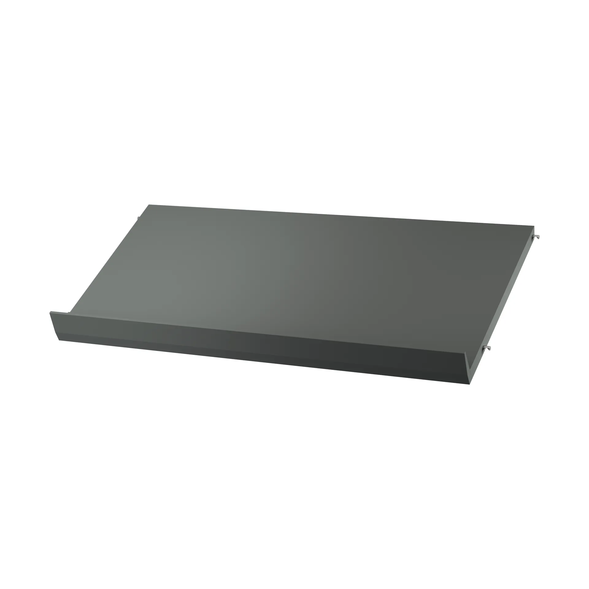 Prateleira de madeira para revistas String, Cinza escuro, 78x30 cm String