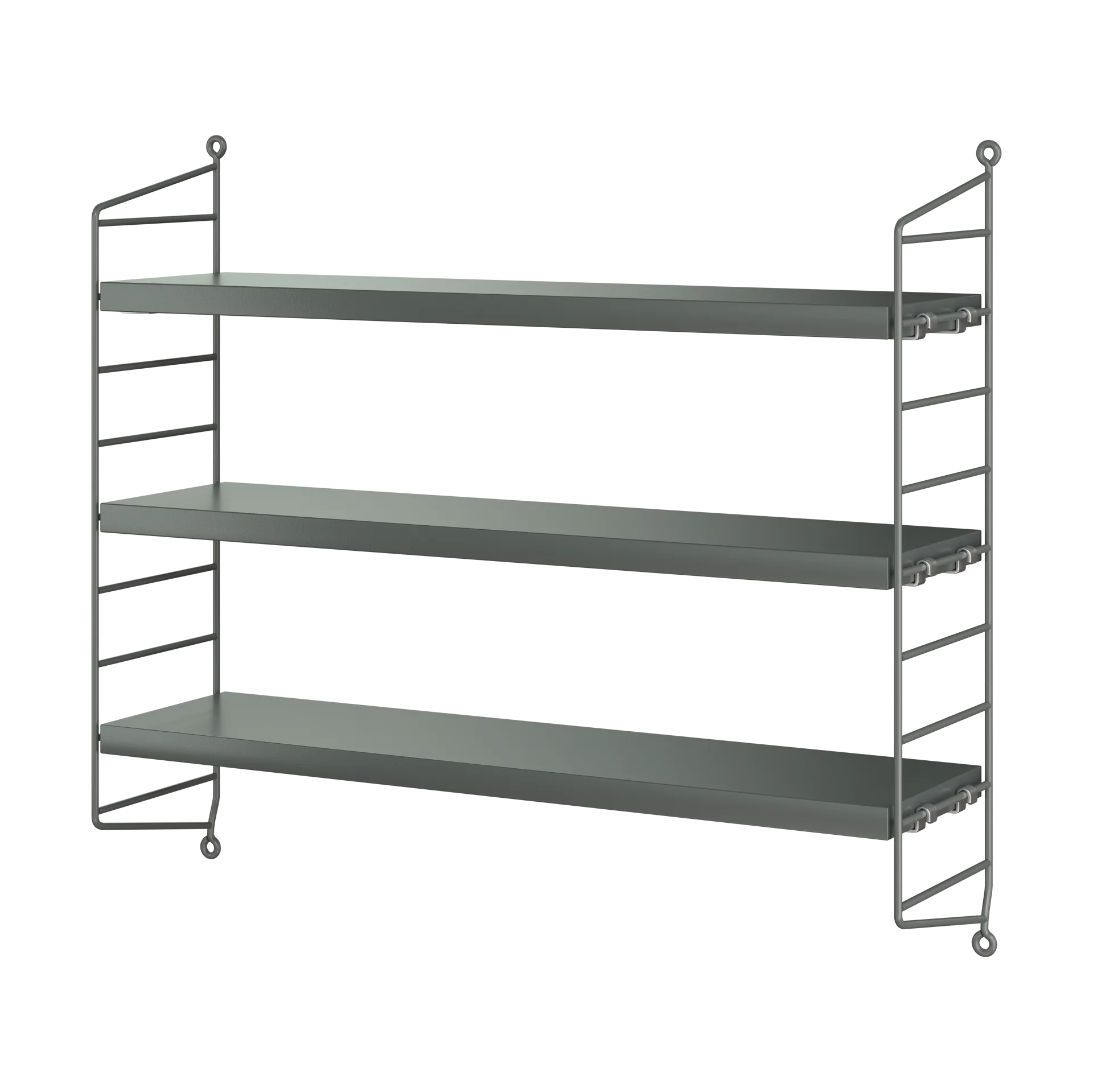 Prateleira de parede String Pocket, Cinza escuro String