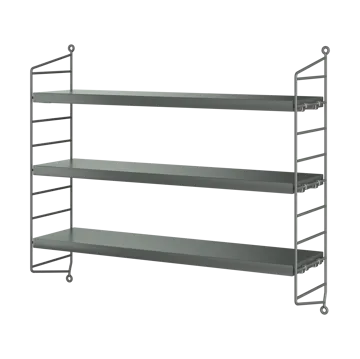 Prateleira de parede String Pocket - Cinza escuro - String