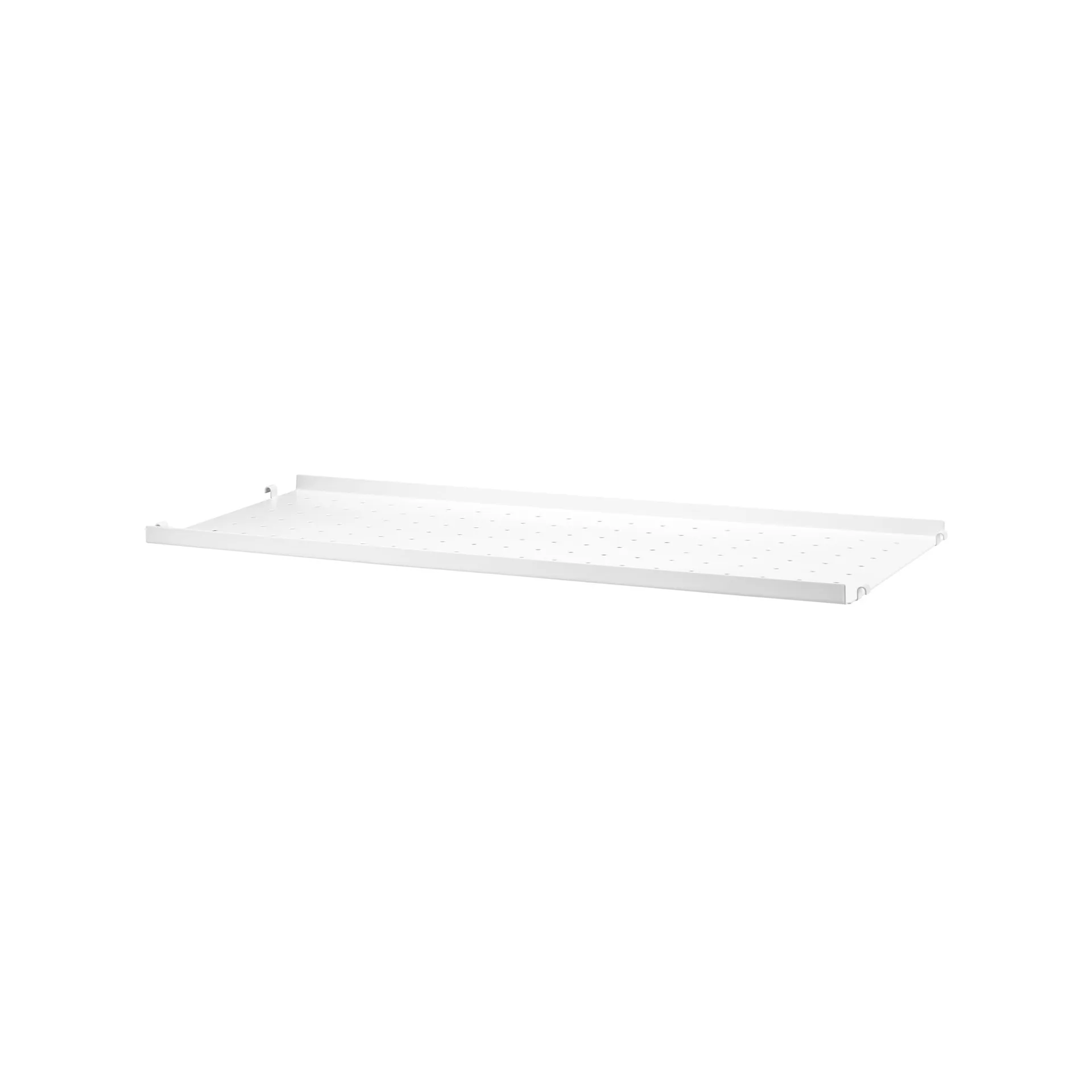Prateleira metálica String, branco, 78x20 cm, bordas baixas String