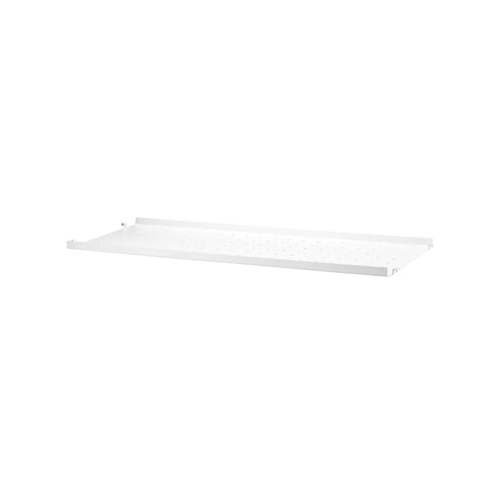 Prateleira metálica String - branco, 78x20 cm, bordas baixas - String