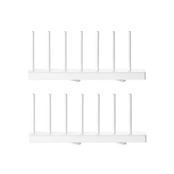 Prateleira para pratos String - branco, 20 cm, 2 unidades - String