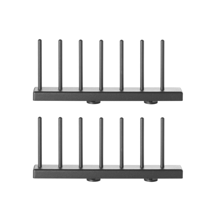 Prateleira para pratos String - preto, 20 cm, 2 unidades - String