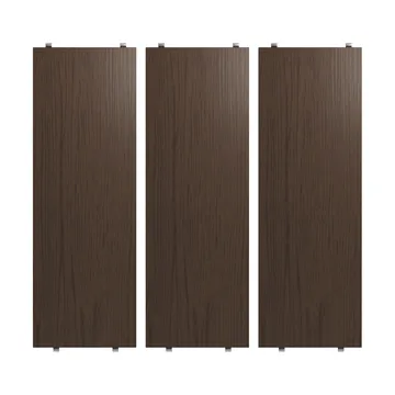 Prateleira String - Carvalho escuro, 58x20 cm, conjunto de 3 - String