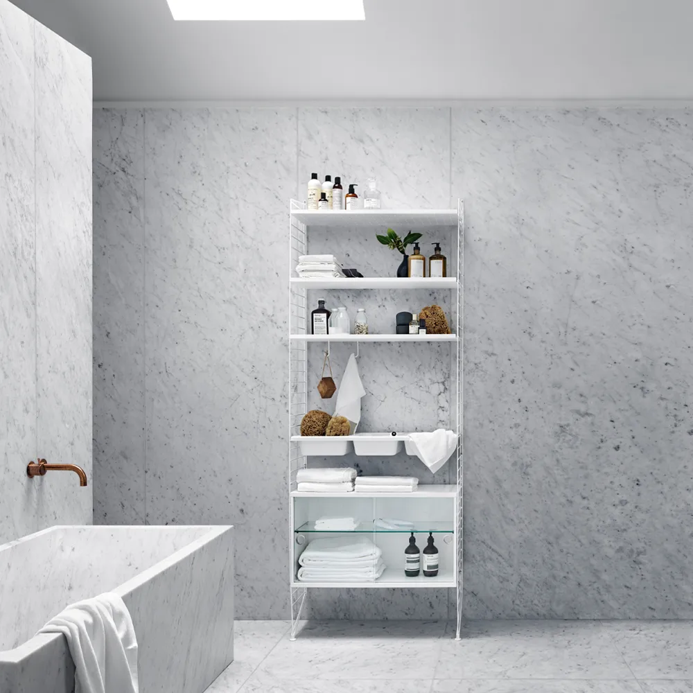 String casa de banho combinação L - branco String