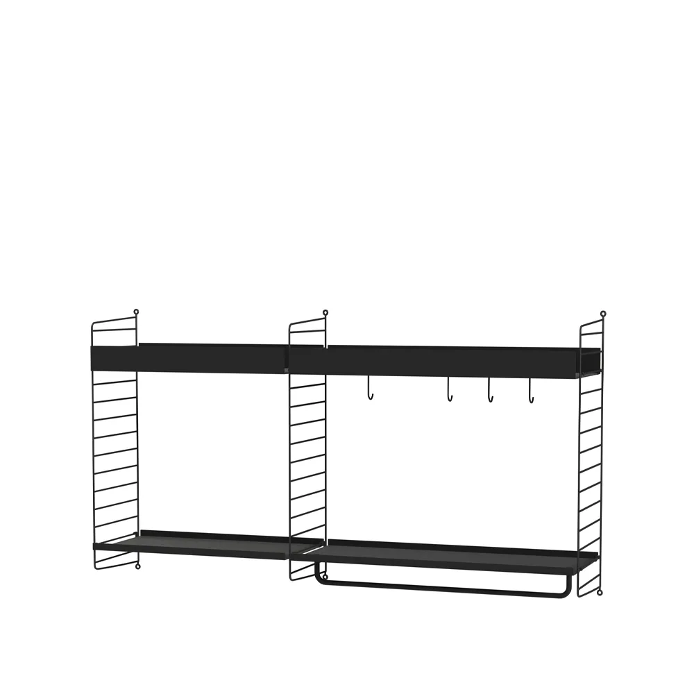 String cozinha preto - combinação A String