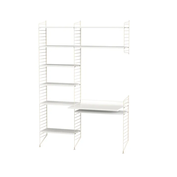 String escritório branco e bege - combinação G - String