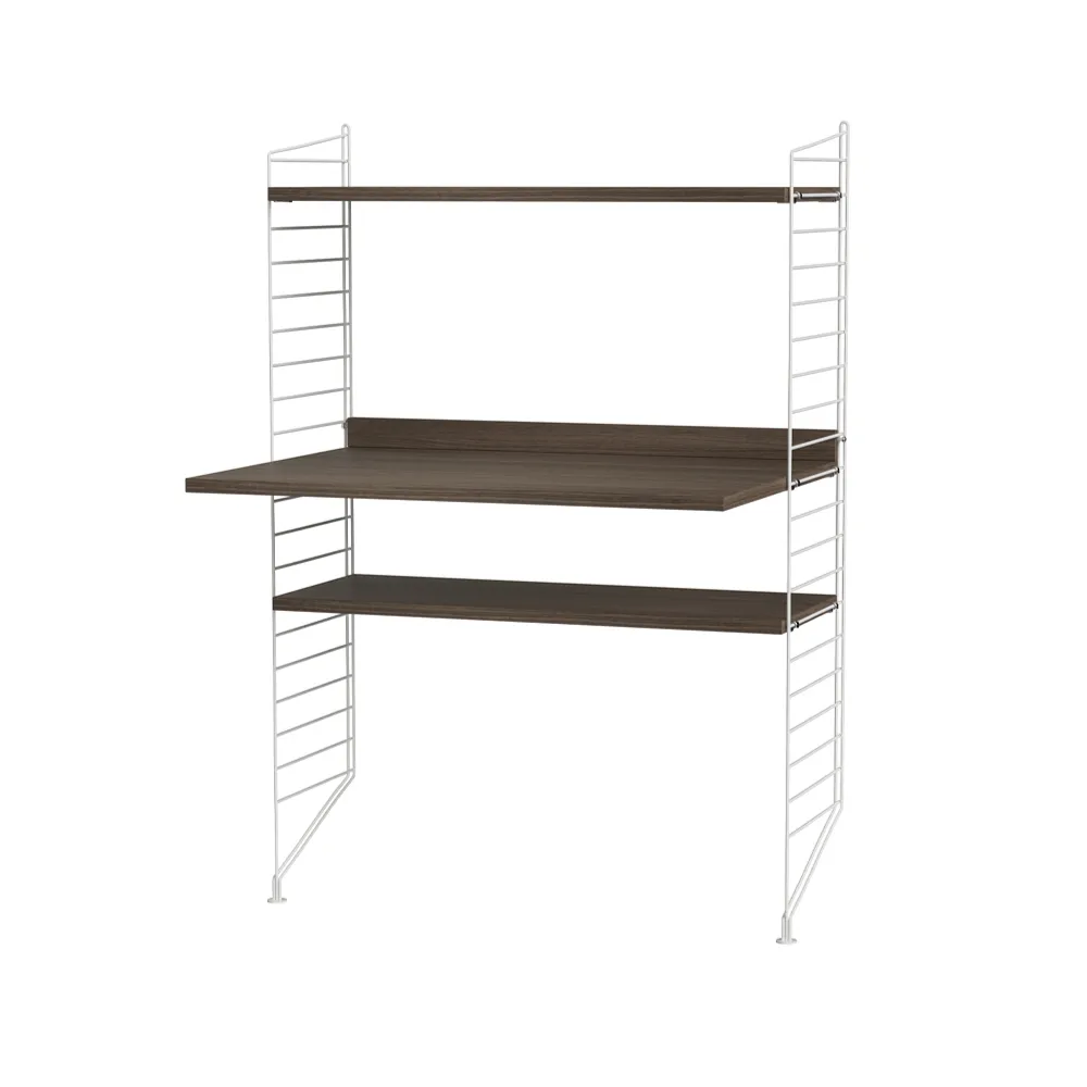 String escritório nogueira e branco - combinação H String