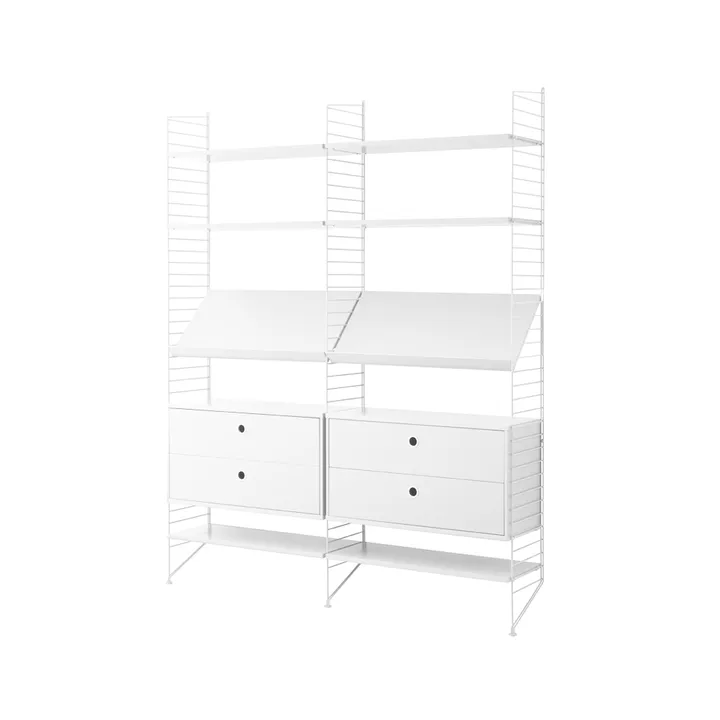String estante para livros combinação A - branco - String