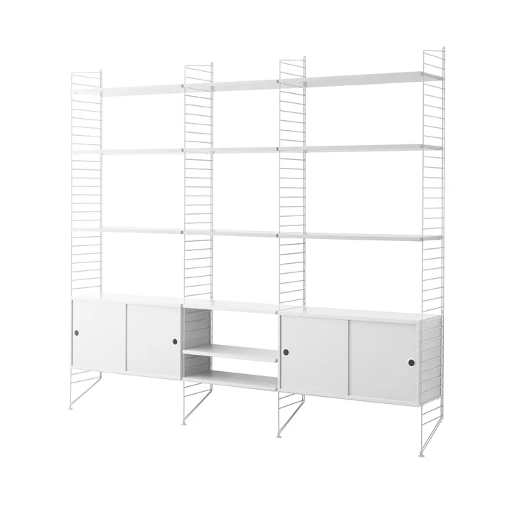 String estante para livros combinação B - branco - String