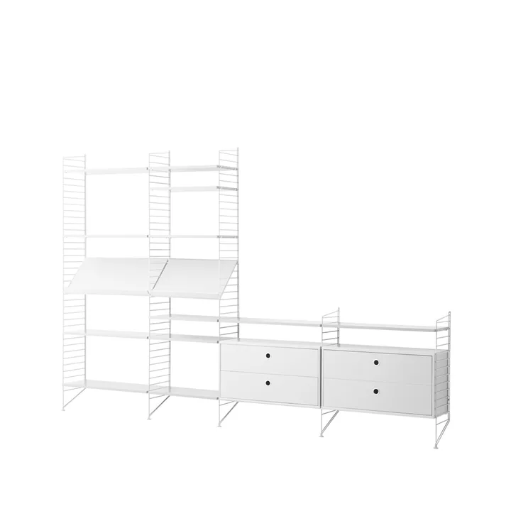 String estante para livros combinação C - branco - String