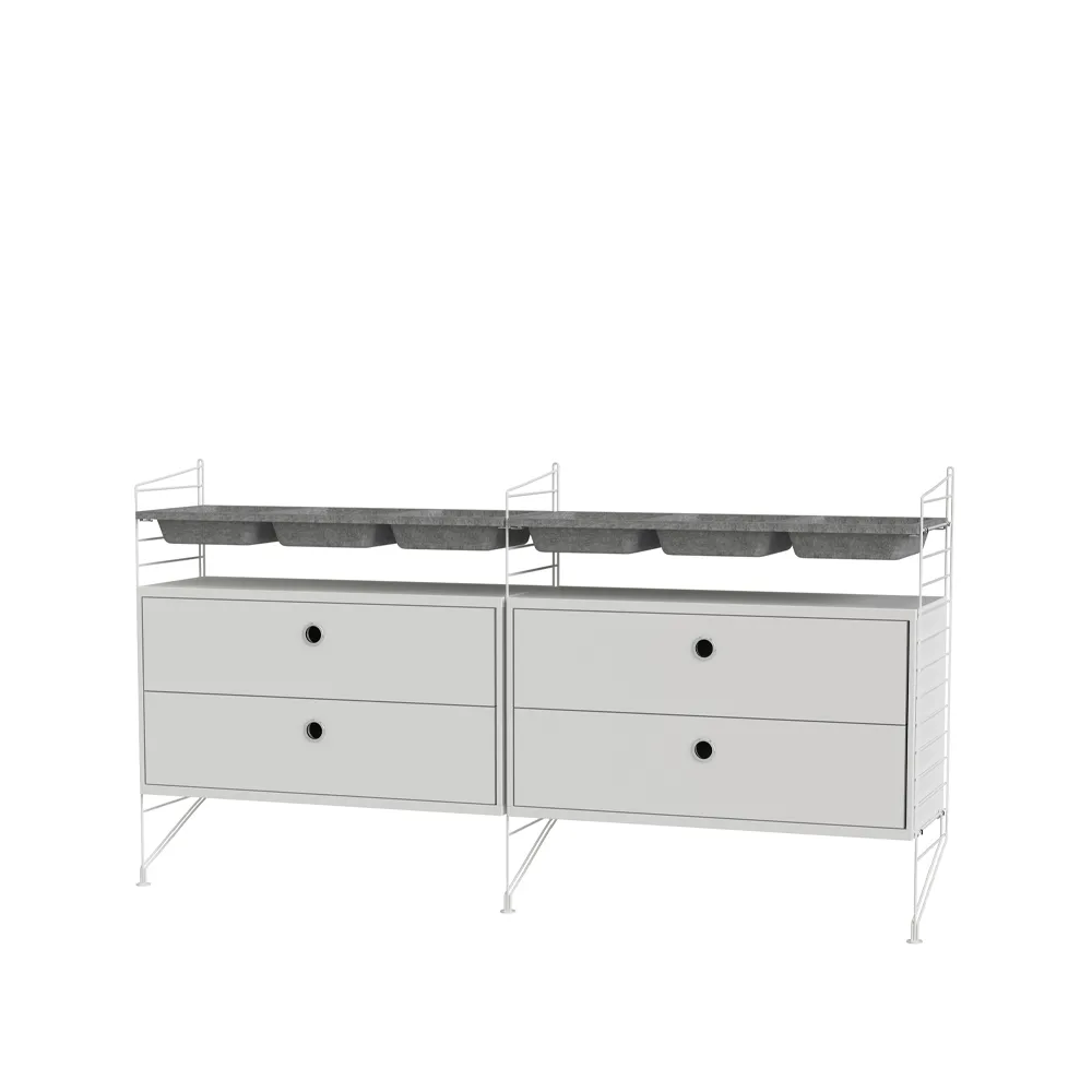 String quarto branco - combinação G String