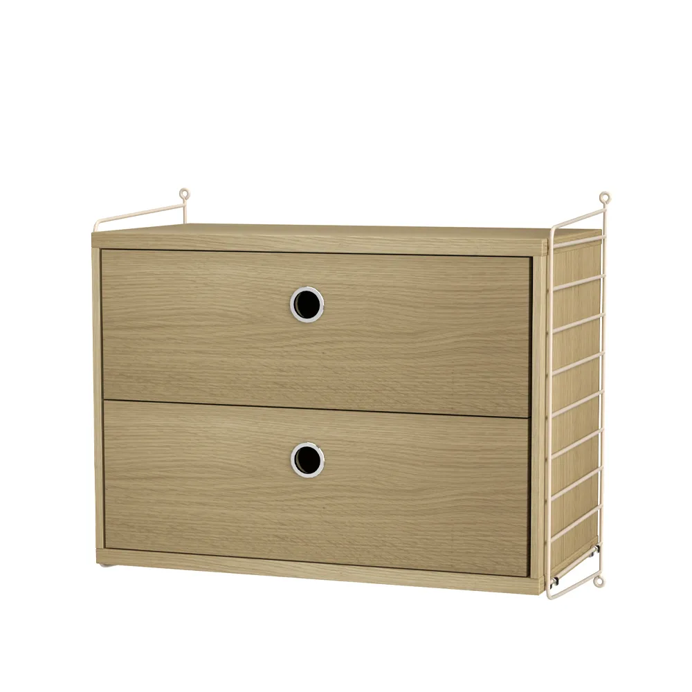 String quarto carvalho e bege - combinação A String